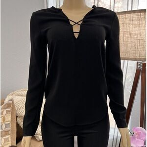 Urban Outfitters Silence + Noise Long Sleeve Black Blouse. Size Small.